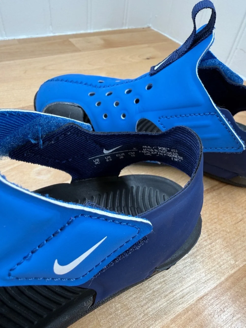 Nike Sun Ray Protect 2 Blue Water-Friendly Sandals Size 9C